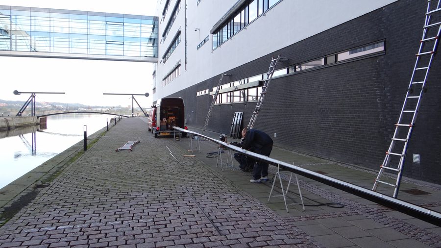 WaterFlow tagrende ved Sturs Brygge