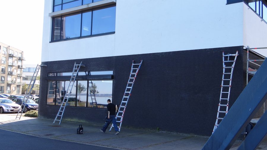 WaterFlow tagrende ved Sturs Brygge