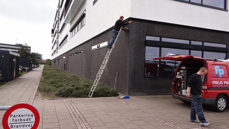 WaterFlow tagrende ved Sturs Brygge